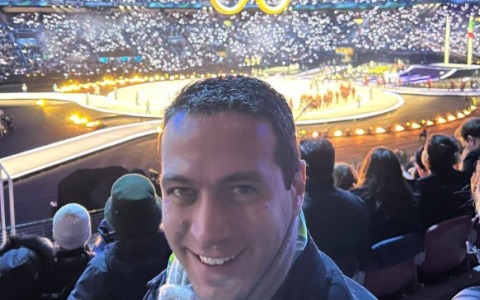 Rho presente alla cerimonia inaugurale delle Olimpiadi con il sindaco Andrea Orlandi