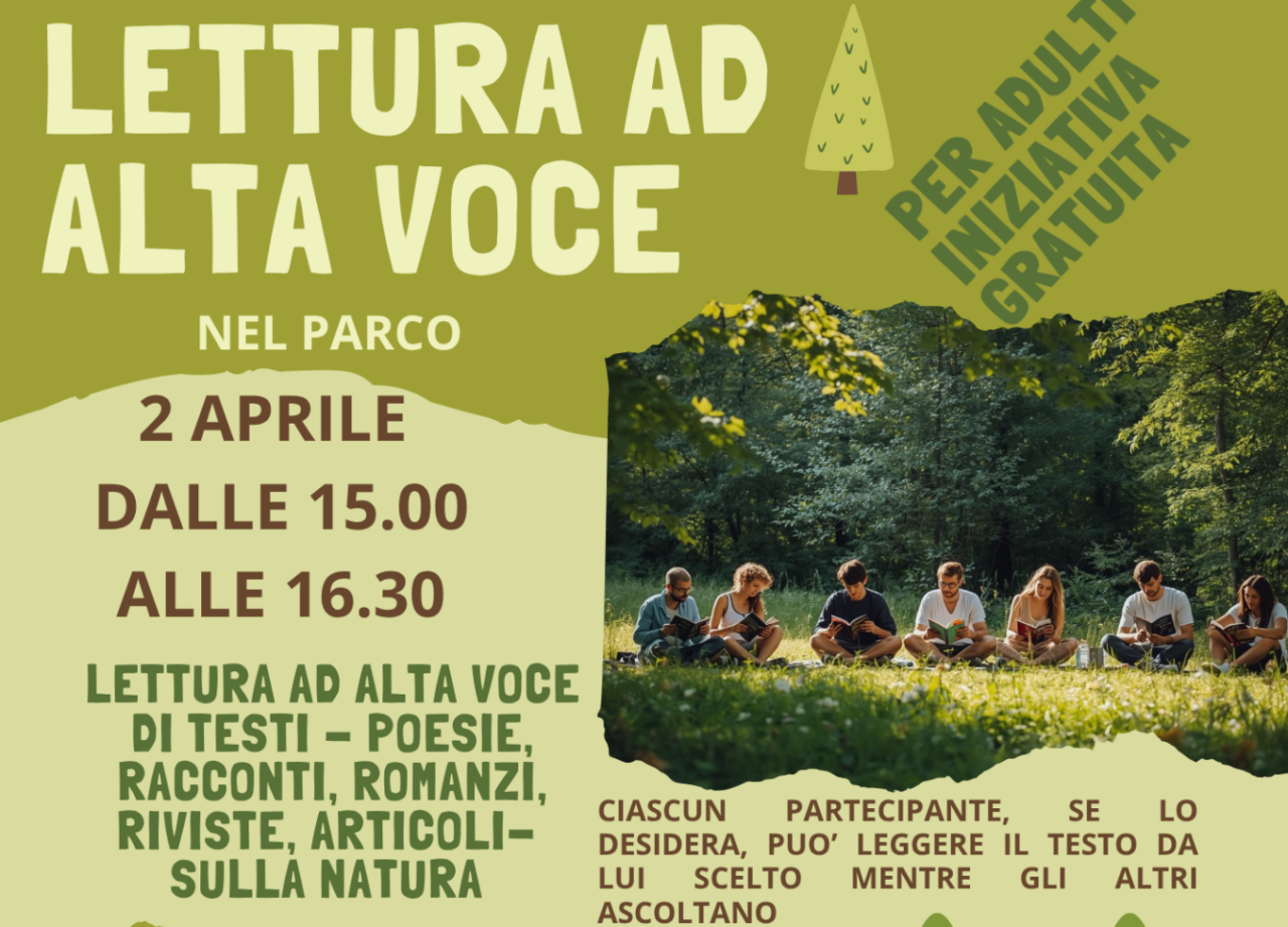 Allo Spazio Incontro Canazza letture ad alta voce nella natura