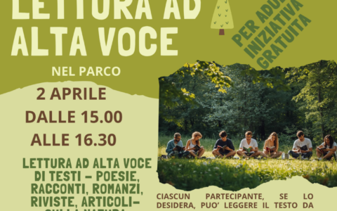 Allo Spazio Incontro Canazza letture ad alta voce nella natura