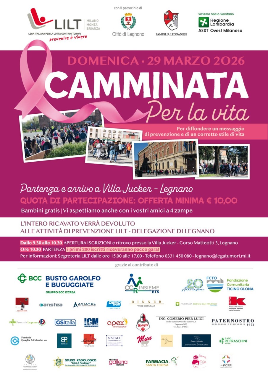 Nel fine settimana la “Camminata per la vita Lilt”
