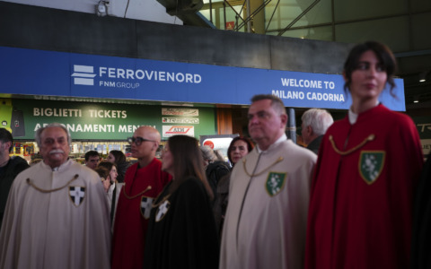 Una mostra alla stazione di Milano Cadorna dedicata al Palio di Legnano