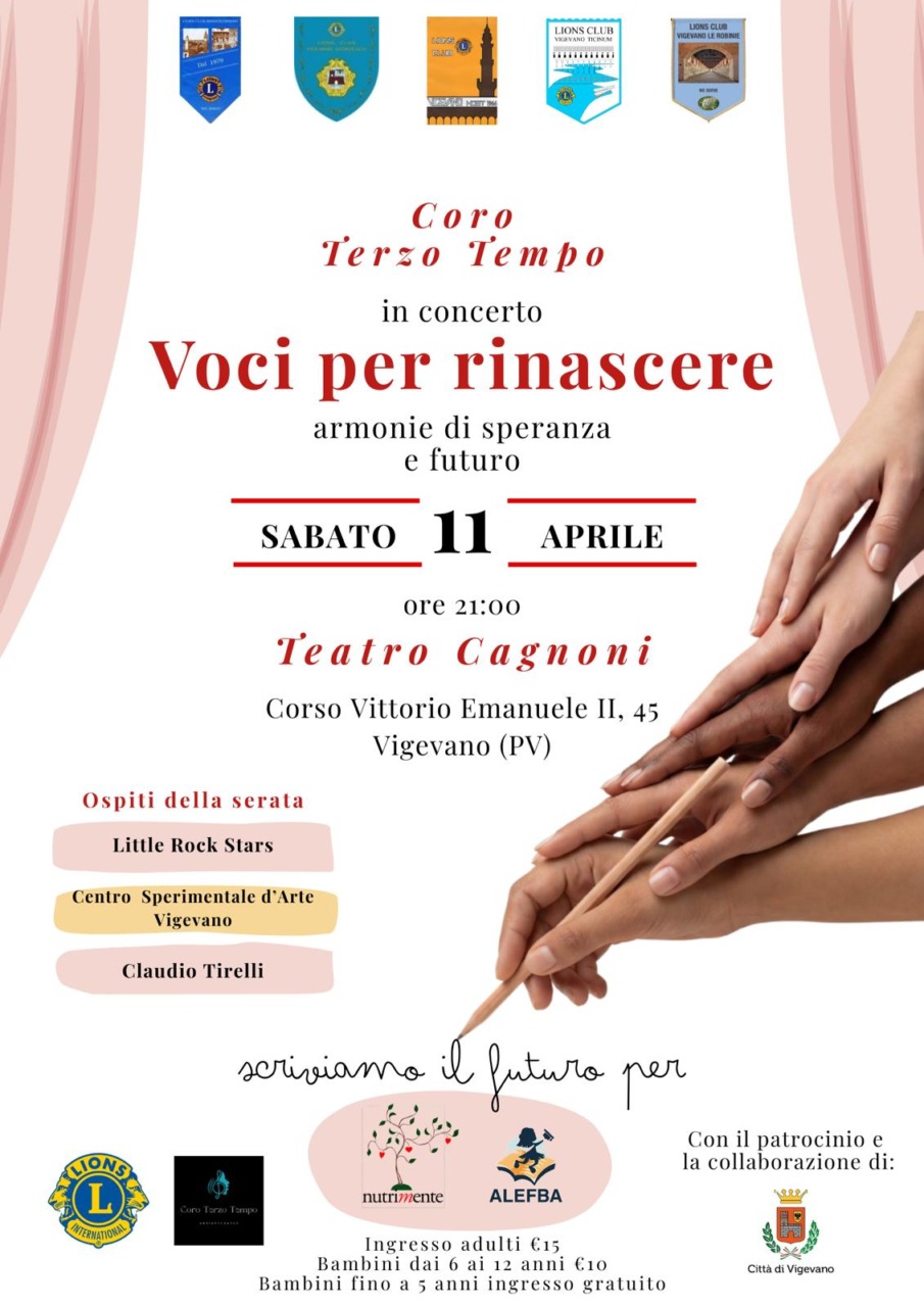 Il Coro terzo tempo organizza un concerto solidale