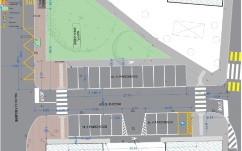 Riqualificazione per il parcheggio di via Puccini