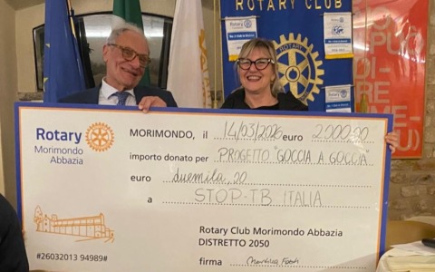 Compleanno a sostegno della lotta alla tubercolosi per il Rotary  Morimondo Abbazia