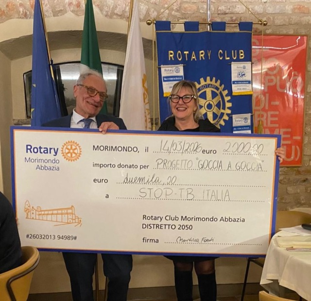 Compleanno a sostegno della lotta alla tubercolosi per il Rotary  Morimondo Abbazia