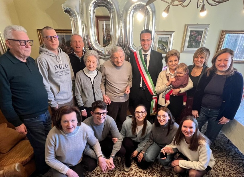 Nonno Silvio Paleari taglia il traguardo dei 100 anni