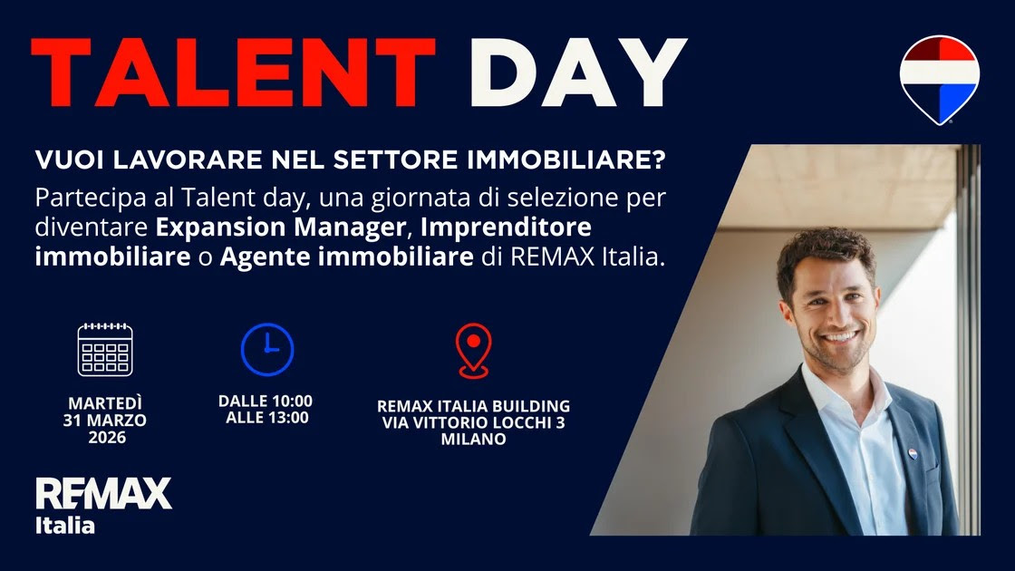 Remax lancia il Talent day offrendo nuove opportunità di lavoro