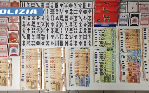 Mahjong d’azzardo: Polizia smantella bisca cinese clandestina