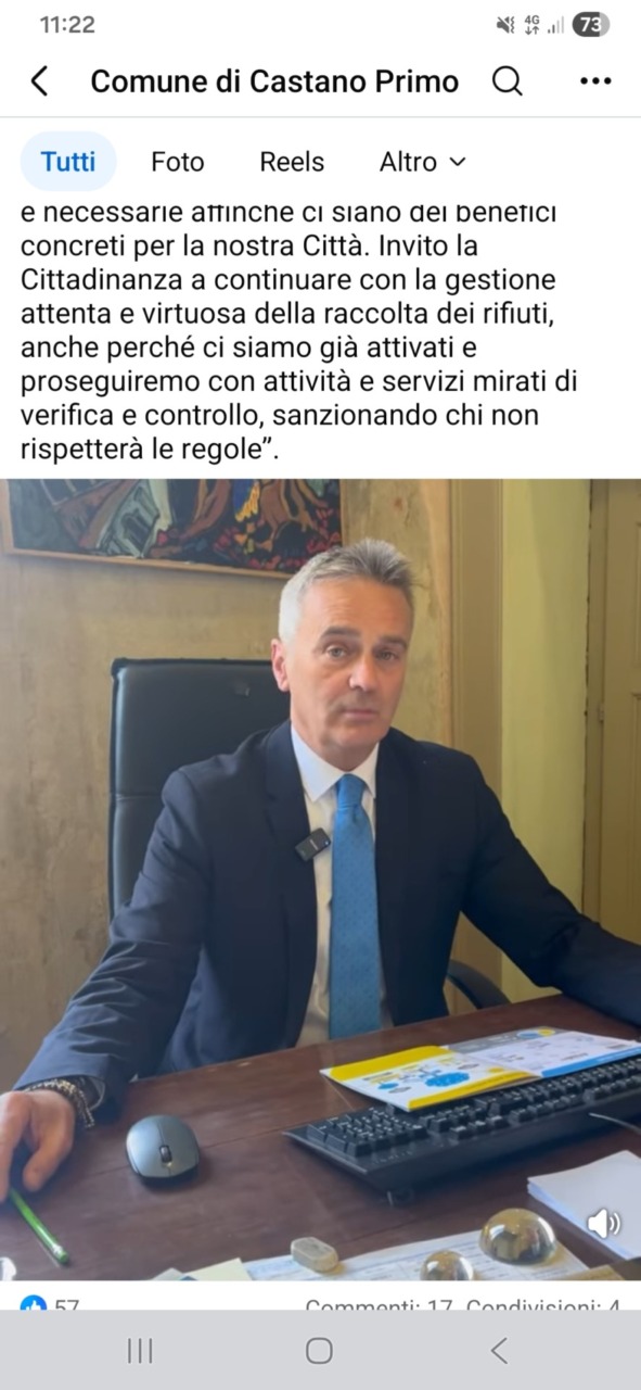 Il sindaco stoppa la tariffa puntuale: “Un terzo dei conferimenti non risultano conformi”