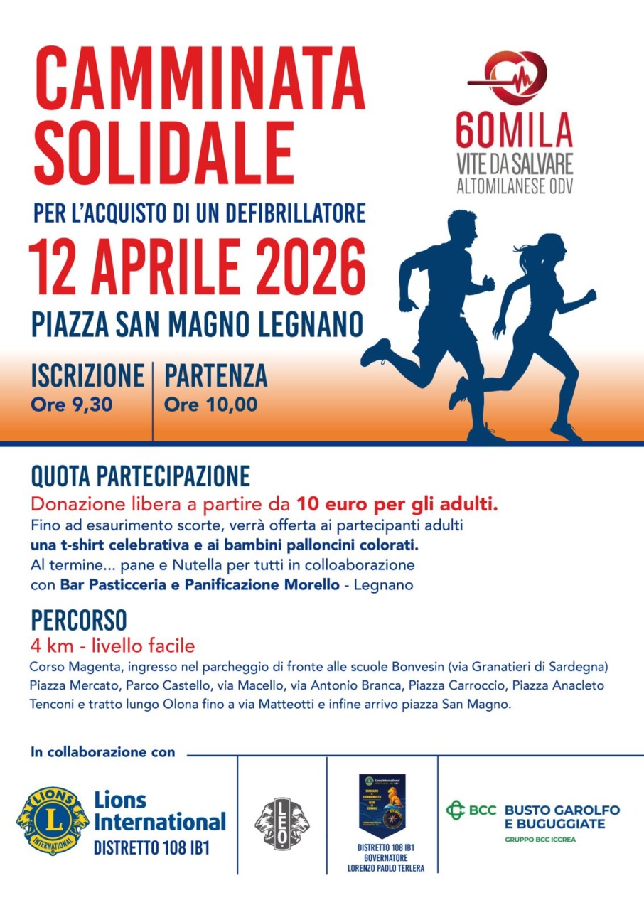 Torna la camminata solidale per donare un defibrillatore alla città