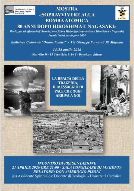 "Sopravvivere alla bomba atomica" in mostra in biblioteca