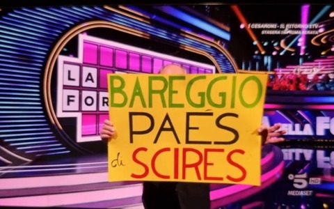 Il «Paes di scires» protagonista in tv con Gerry Scotti