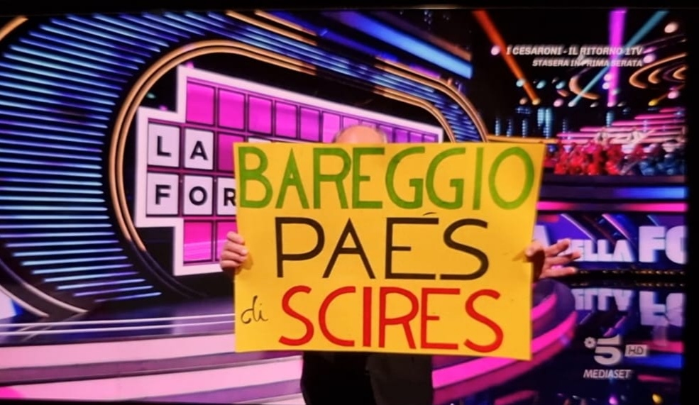 Il «Paes di scires» protagonista in tv con Gerry Scotti