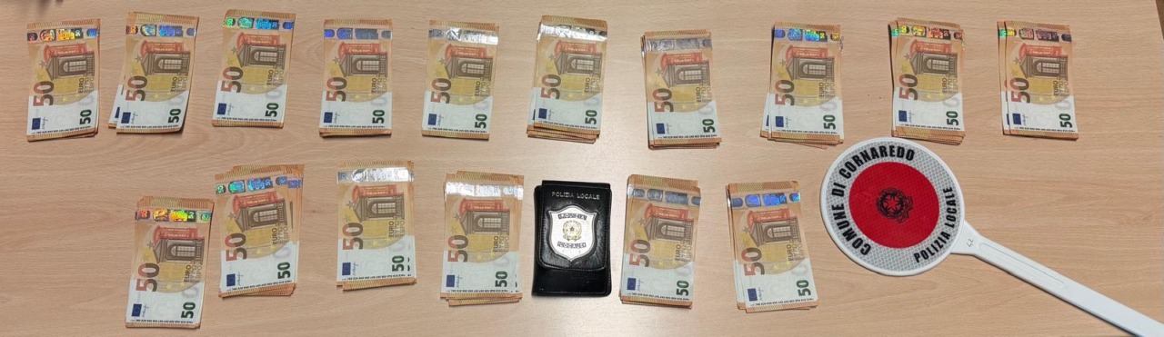Evaso dai domiciliari e con 8000 euro di banconote false: arrestato dalla Polizia Locale