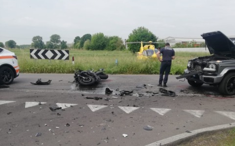 Grave incidente sulla Sp526: gravissimo  motociclista al Niguarda