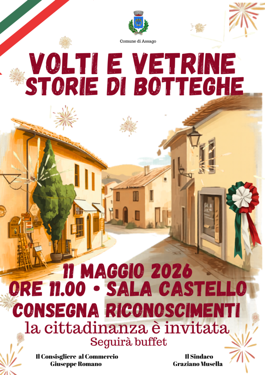 Volti e Vetrine: Assago premia le botteghe storiche del territorio