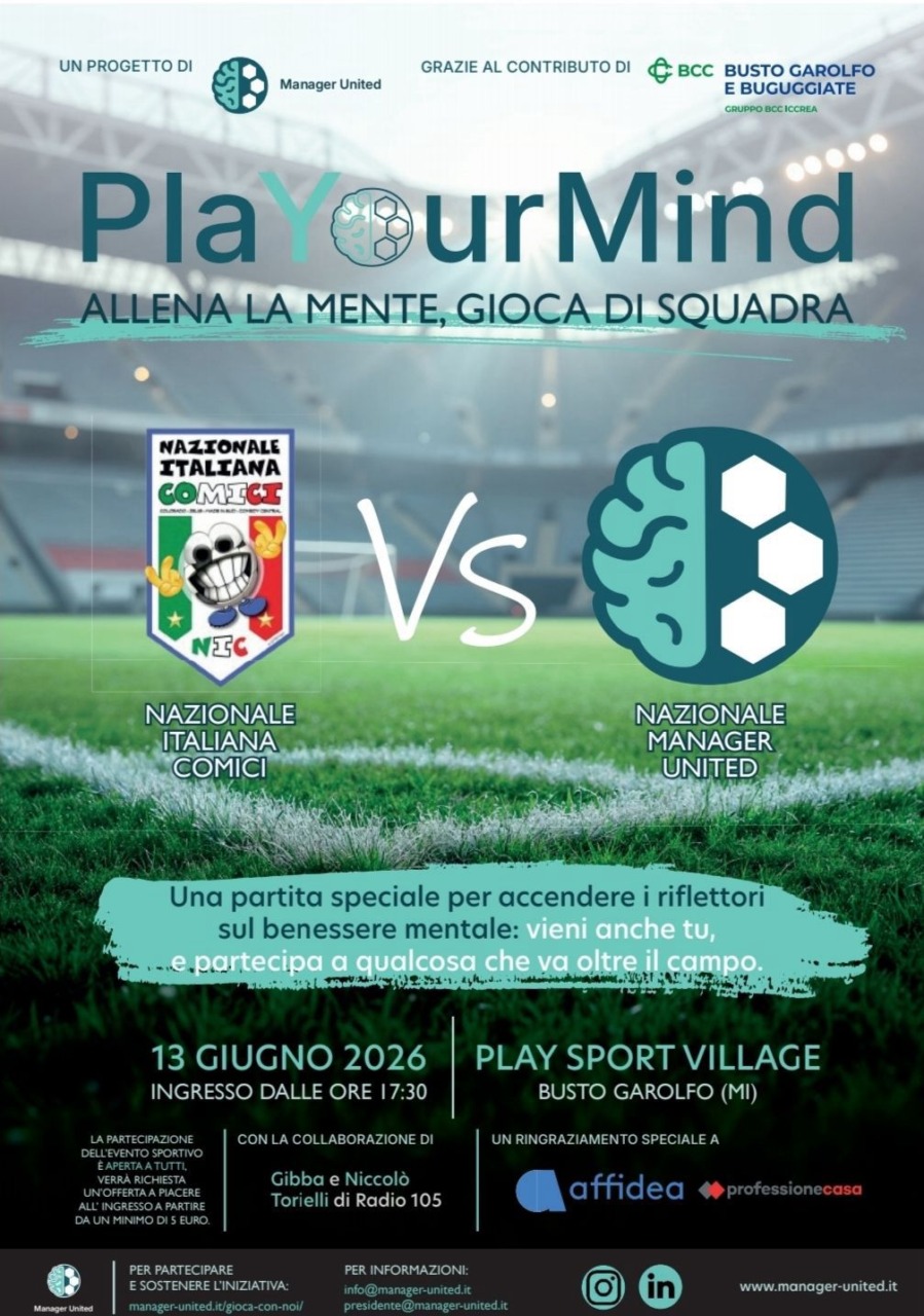 Play Your Mind a Busto Garolfo, sport e confronto per parlare di salute mentale