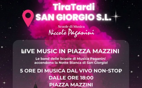 Musica e giovani protagonisti: serata live a San Giorgio con le Scuole Paganini