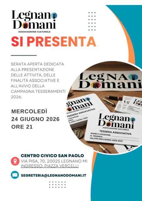 Legnano Domani si presenta alla cittadinanza e dà il via alla prima campagna associativa