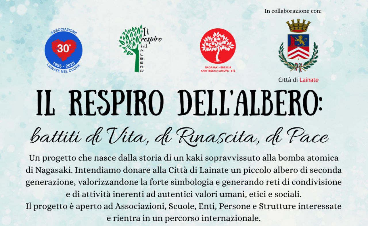 Un albero per la pace: arriva il progetto “Il respiro dell’albero”