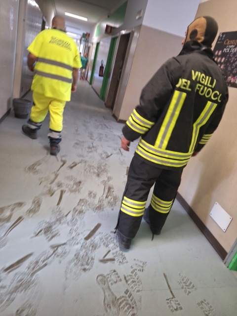 Cappella ospedale passirana bruciata