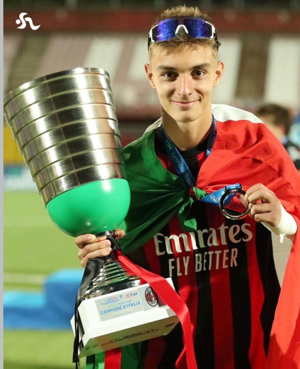 Giuseppe Zappia campione d'Italia Under 15 con il Milan