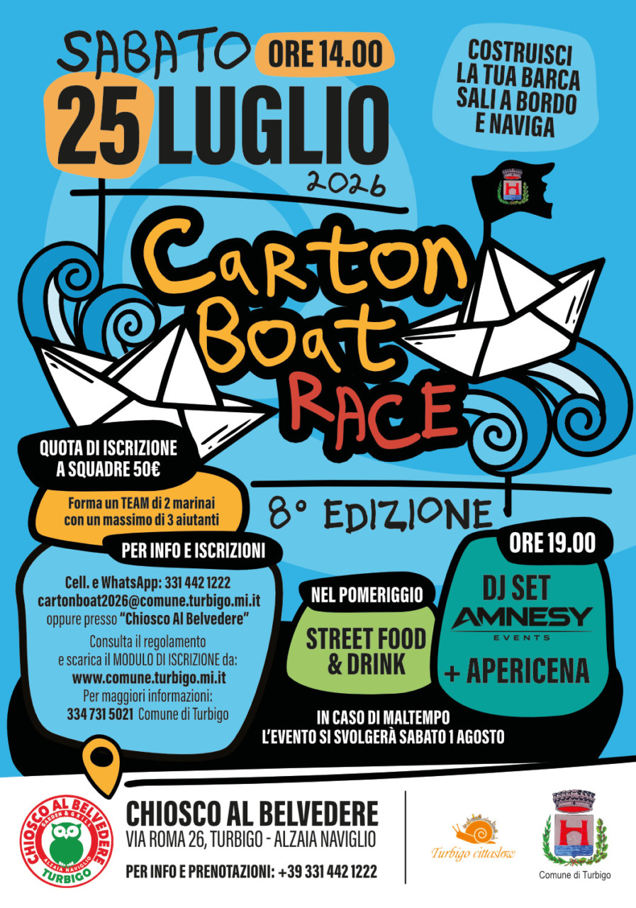 Ritorna a Turbigo la Carton Boat Race