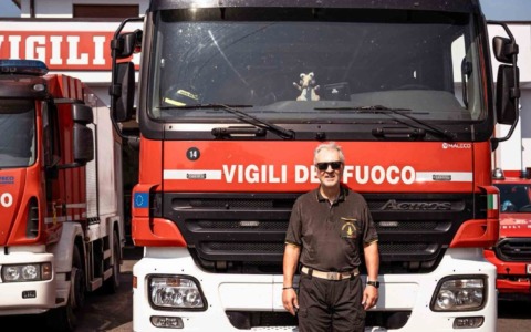 Il Vigile del Fuoco Fabio Mantovani lascia il servizio dopo 30 anni per raggiunti limiti di età