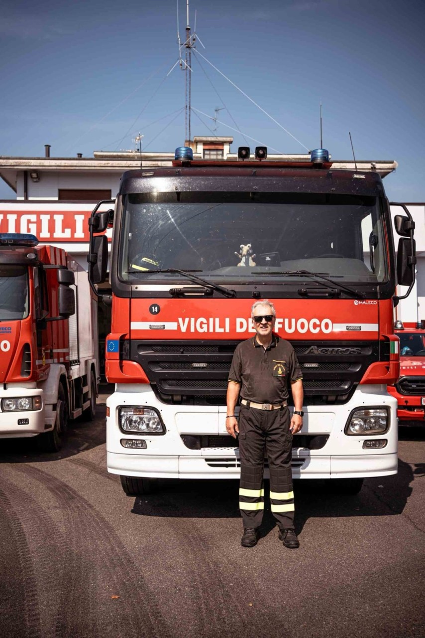 Il Vigile del Fuoco Fabio Mantovani lascia il servizio dopo 30 anni per raggiunti limiti di età