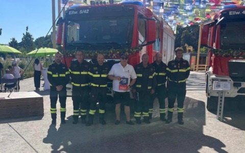 A Ellwangen per celebrare i vigili del fuoco volontari della cittadina tedesca