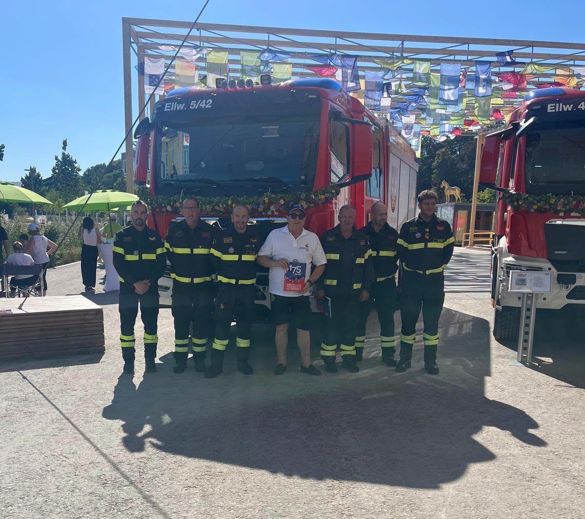 A Ellwangen per celebrare i vigili del fuoco volontari della cittadina tedesca