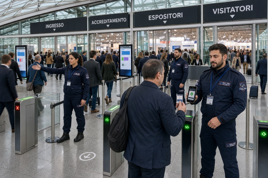 Fiere ed eventi nel Milano Ovest: come la vigilanza privata a Milano gestisce i picchi di afflusso