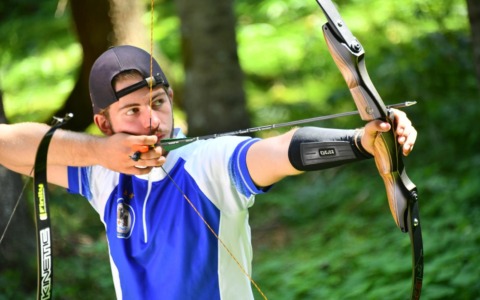 Alessandro Ganini, 16 anni, sette volte campione italiano di tiro con l’arco