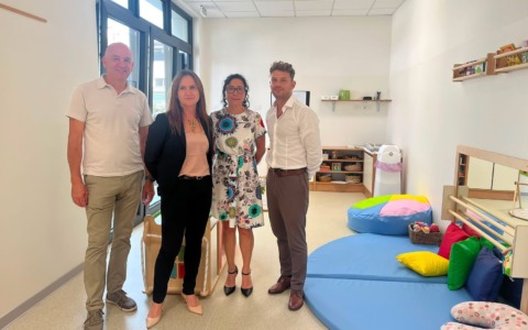 Inaugurata l’ala del nido che ora può ospitare 60 bambini