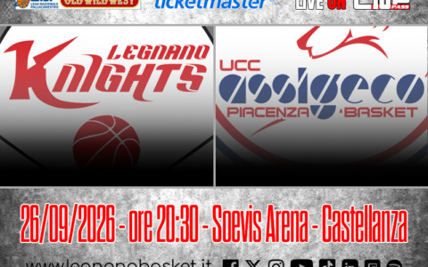 Legnano Knights, finalmente si gioca: alla Soevis Arena arriva Piacenza