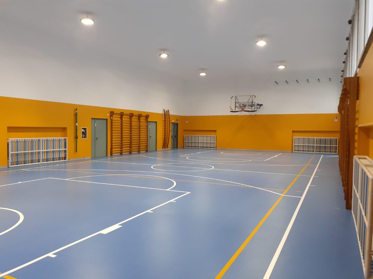 Palestra scuola primaria, conclusa la riqualificazione