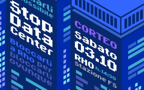 In arrivo a Rho il corteo per fermare i data center