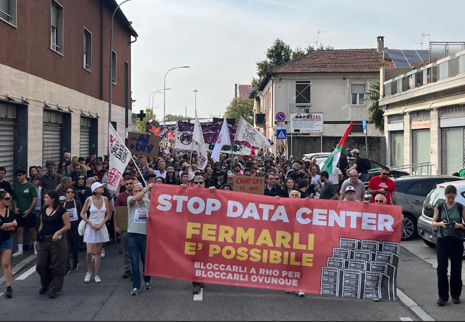 “No ai data center”, la mobilitazione parte da Rho