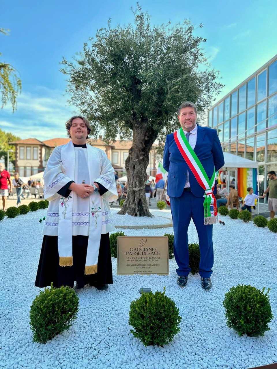 “Gaggiano paese di Pace”: targa  dedicata alla memoria di  San Francesco